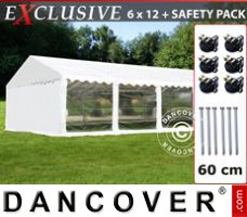 Tenda Exclusive 6x12m PVC, Branco, Panorama