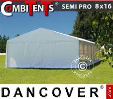 Tenda SEMI PRO Plus CombiTents® 8x16 (2,6)m 6-em-1, Branco