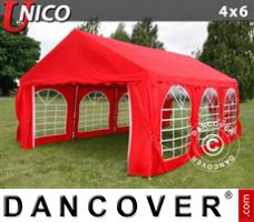 Tenda UNICO 4x6m, Vermelho