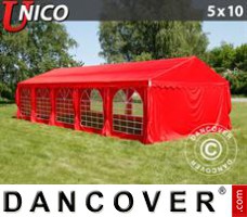 Tenda UNICO 5x10m, Vermelho