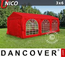 Tenda UNICO 3x6m, Vermelho