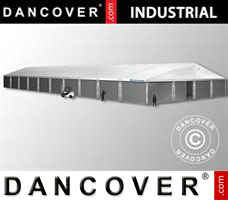Tenda Industrial 20x50x9,04m c/portão deslizante, PVC/Metal