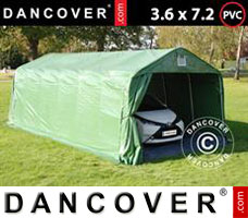 Tenda PRO 3,6x7,2x2,68m PVC, com lona chão, Verde/Cinza