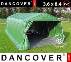 Tenda PRO 3,6x8,4x2,68m PVC, com lona chão, Verde/Cinza