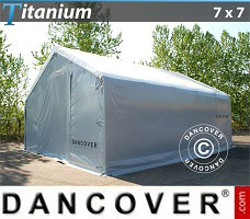 Tenda Titanium 7x7x2.5x4.2m, Branco / Cinza