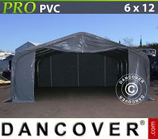 Tenda PRO 6x12x3,7m PVC, Cinza