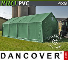 Tenda PRO 4x8x2x3,1m, PVC, Verde