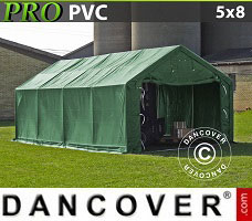 Tenda PRO 5x8x2x2,9m, PVC, Verde
