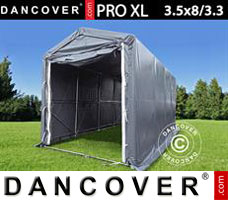 Tenda PRO XL 3,5x8x3,3x3,94m, PVC, Cinza
