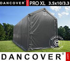 Tenda PRO XL 3,5x10x3,3x3,94m, PVC, Cinza