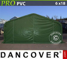 Tenda PRO 6x18x3,7m PVC, Verde
