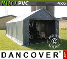 Tenda PRO 4x6x2x3,1m, PVC, Cinza